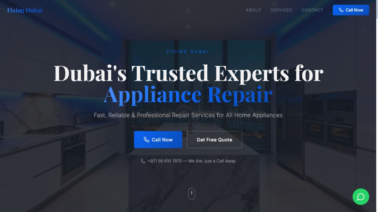 Fixing Dubai website preview
