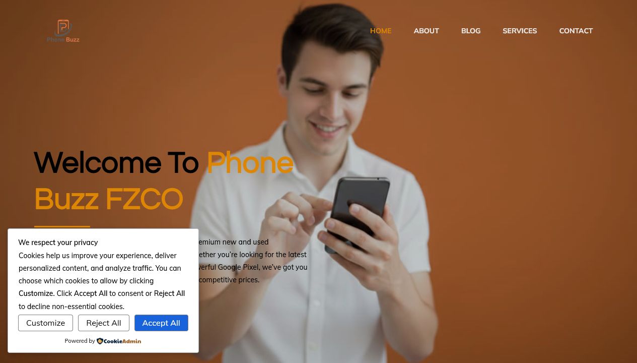 Phone Buzz website preview