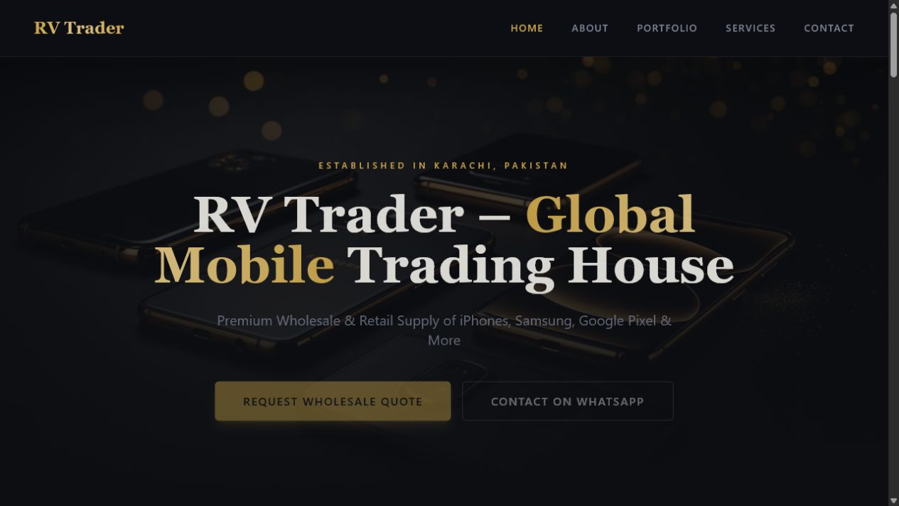 RV Trader Hub website preview