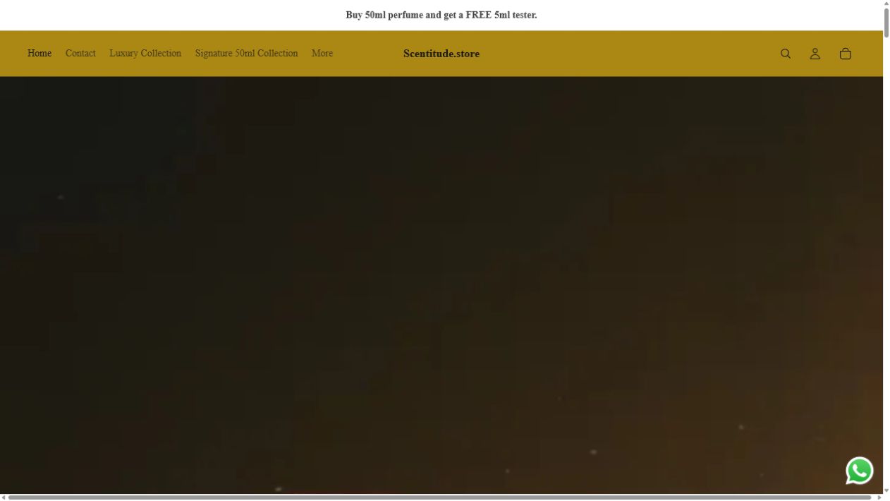 Scentitude website preview